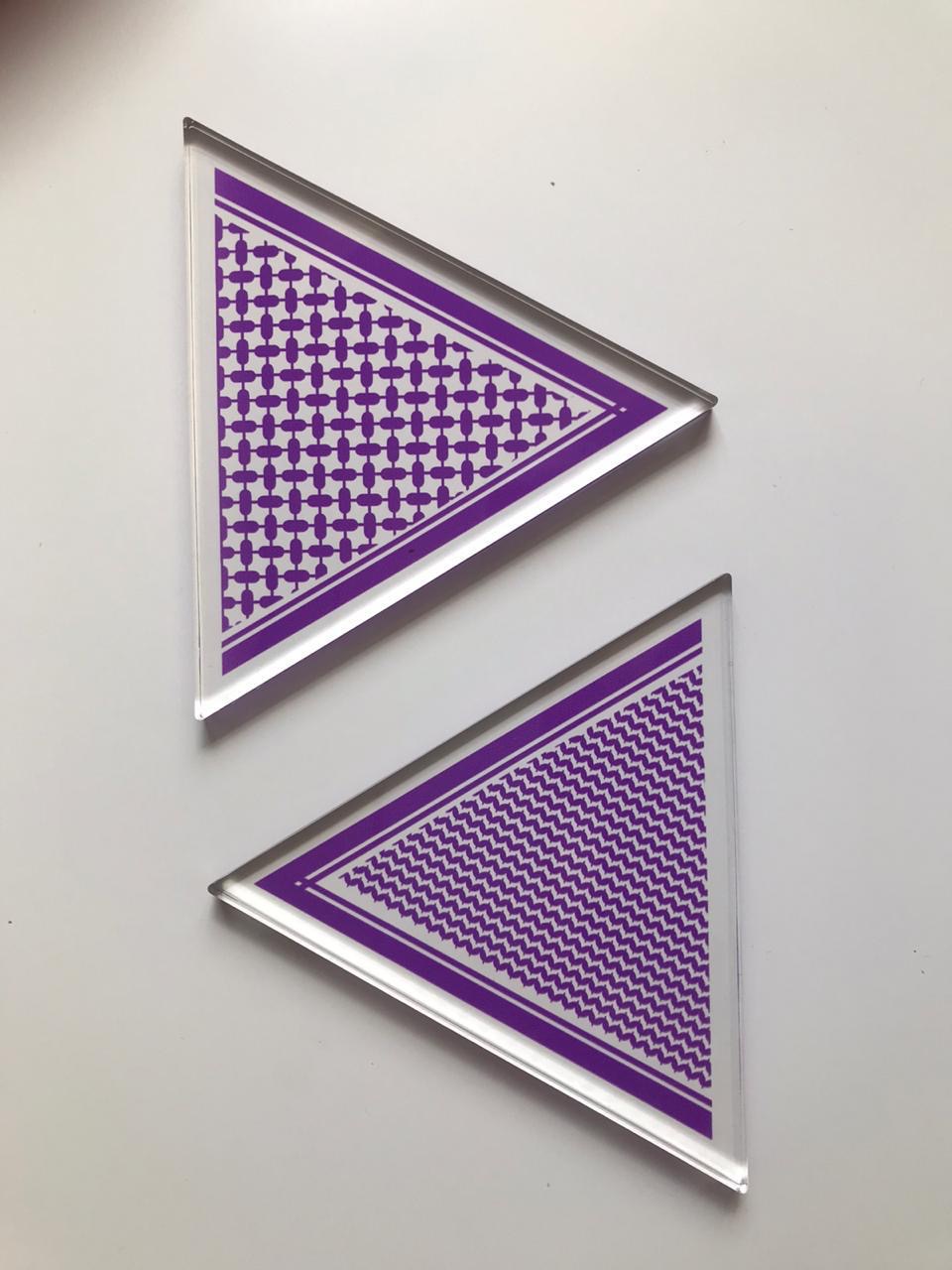 Purple 7atta Coasters (6pc)