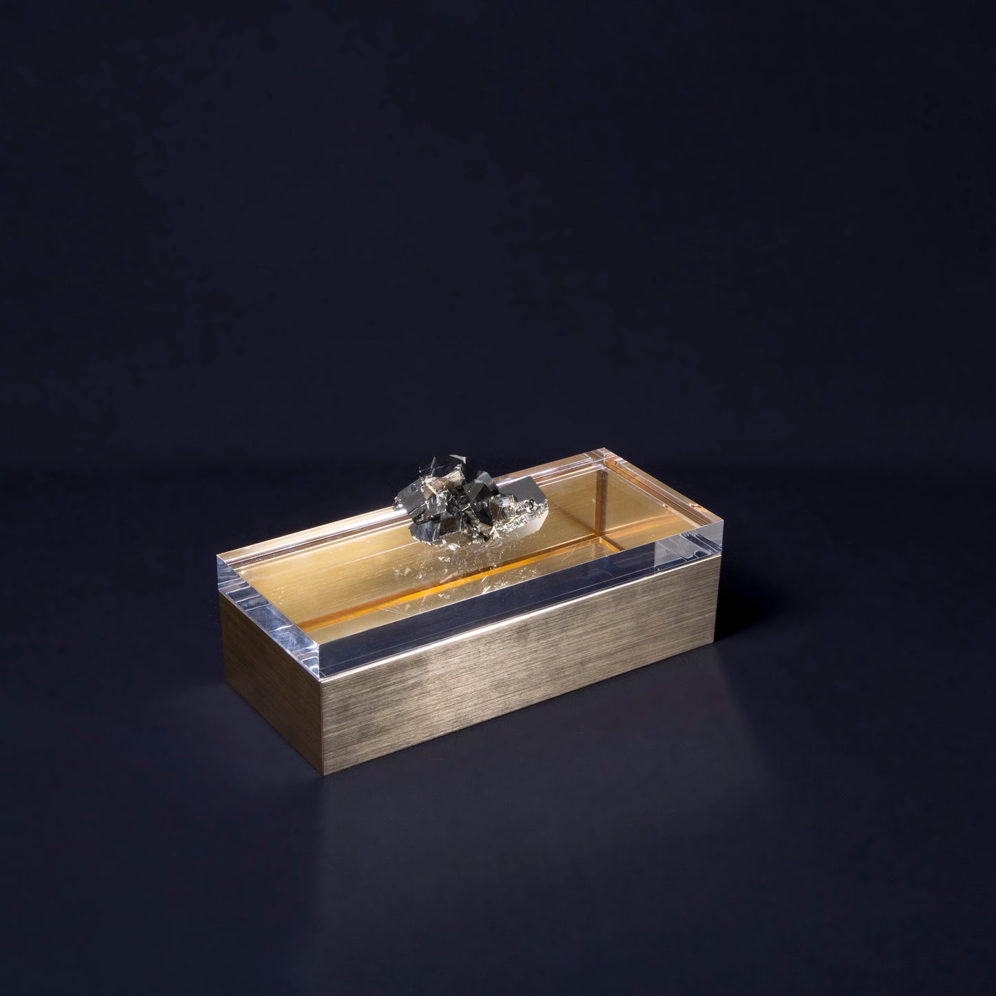 Gold Box with Pyrite