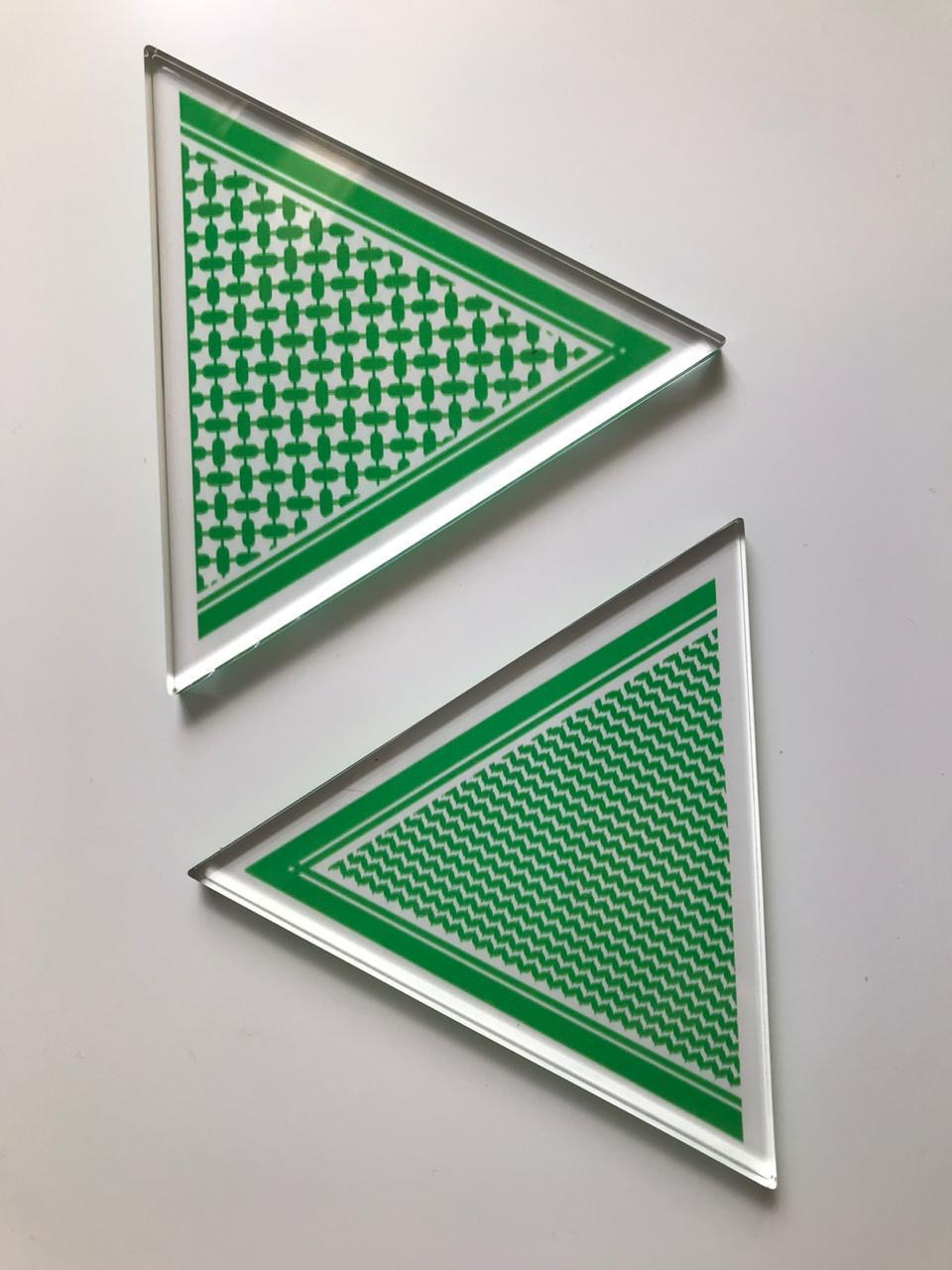 Green 7atta Coasters 1 set (6pc)