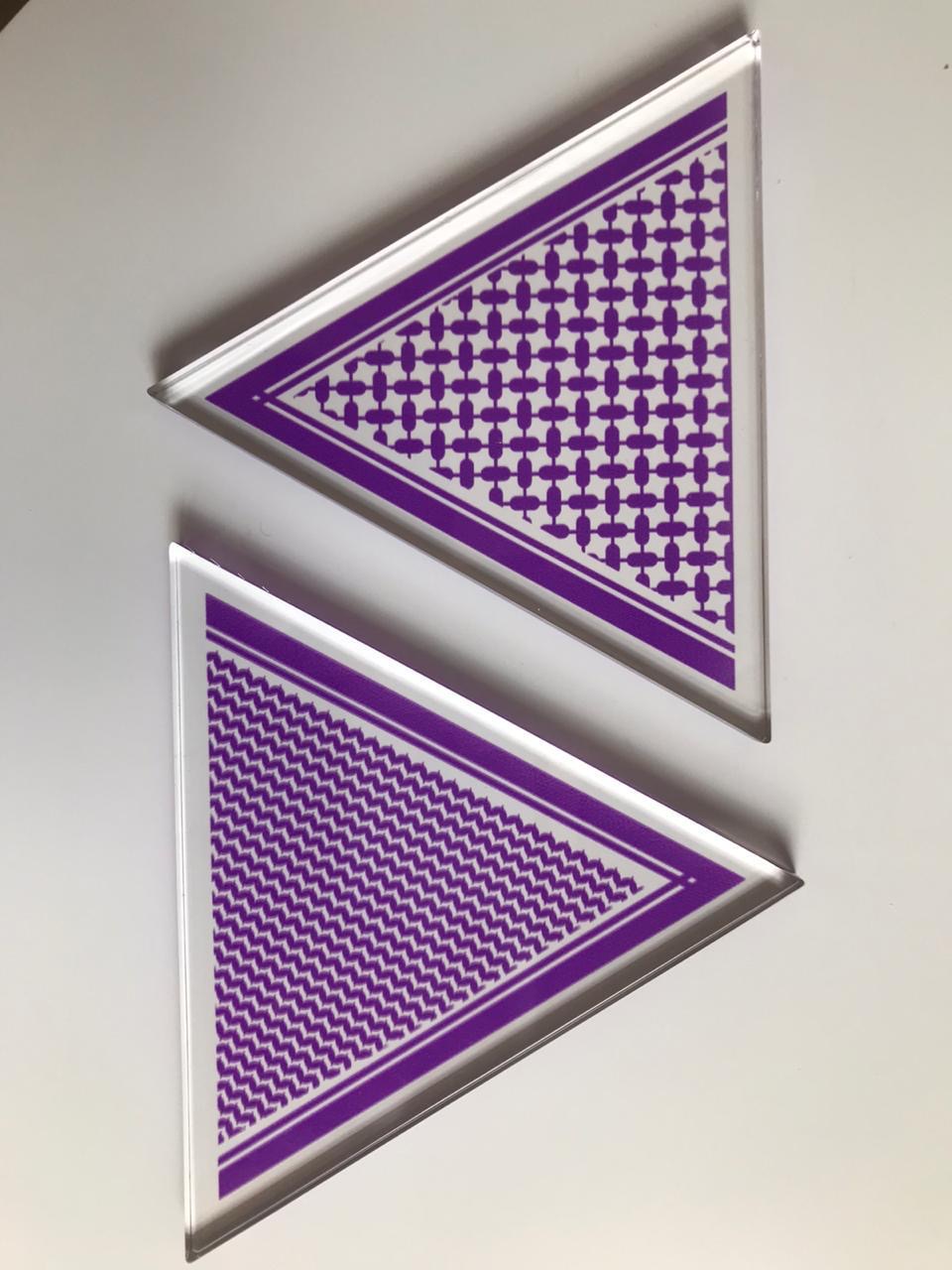 Purple 7atta Coasters (6pc)
